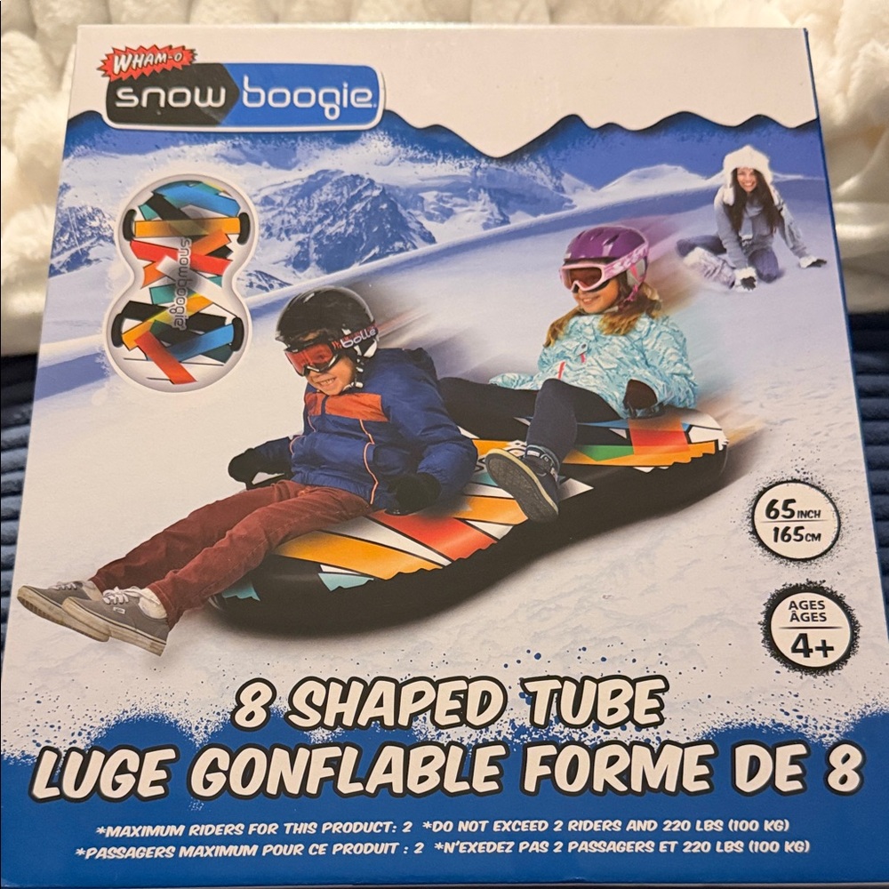 Wham-O Snow Boogie 8 Shaped Tube - Vibrant Multicolor